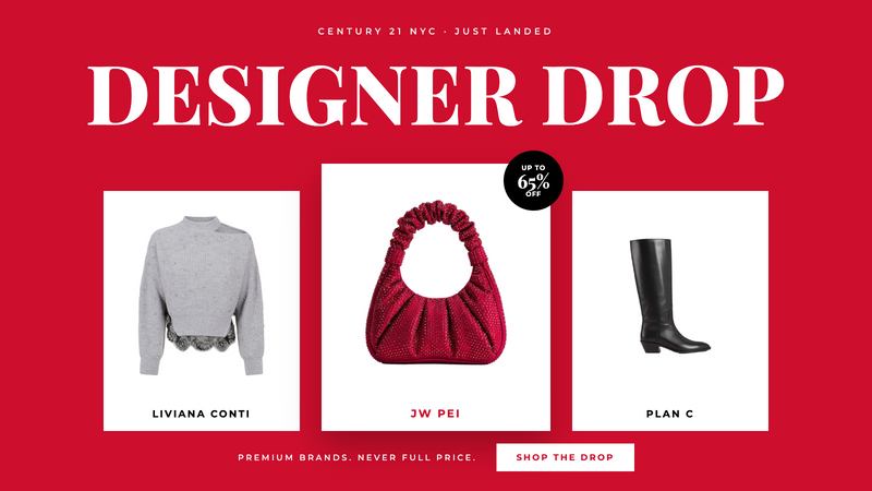 The Designer Drop at Century 21 NYC: Handbags $34.99, Up to 65% Off