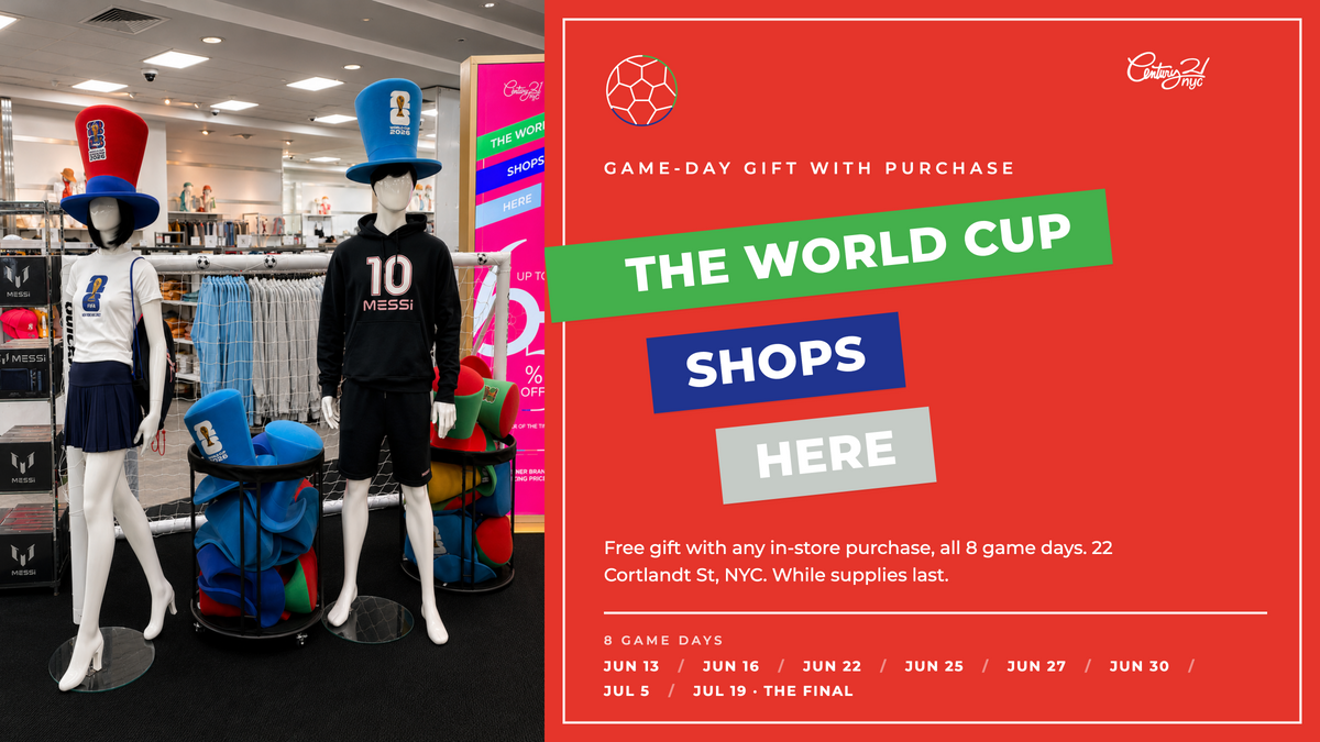 Game-Day Giveaway: Free Gift With Any Purchase at Century 21 NYC