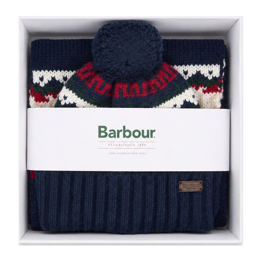 Barbour Beanie and Scarf Gift Set