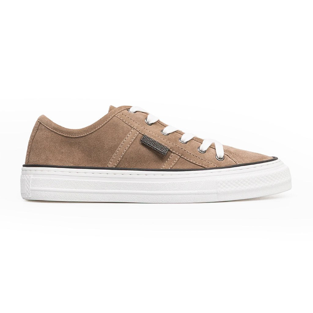 Brunello Cucinelli Women's Suede Sneakers