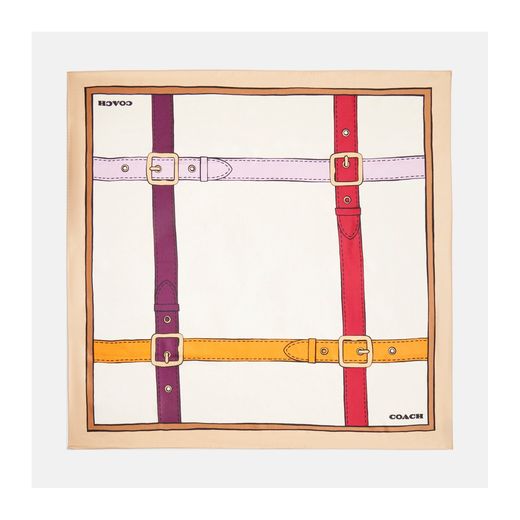 Coach Belt Print Scarf