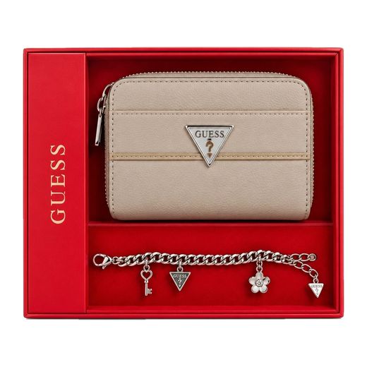 Guess Wallet and Charm Bracelet Gift Set