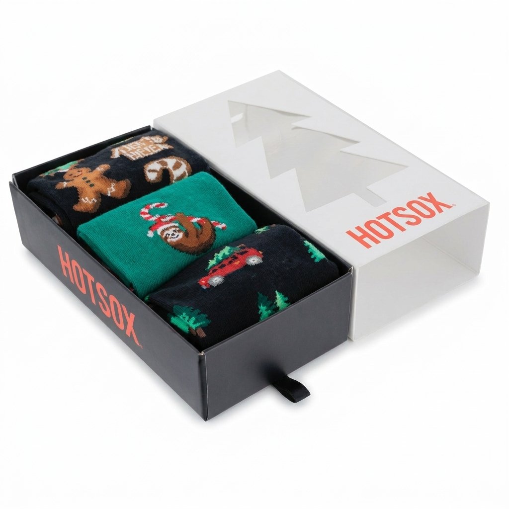 Hot Sox Holiday Sock Gift Box