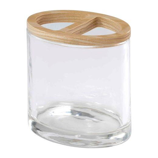 IZOD Cove Glass Toothbrush Holder