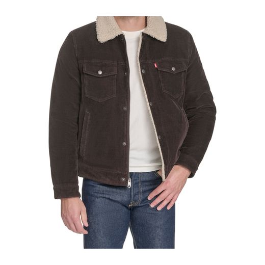 Levi's Sherpa Corduroy Jacket Brown
