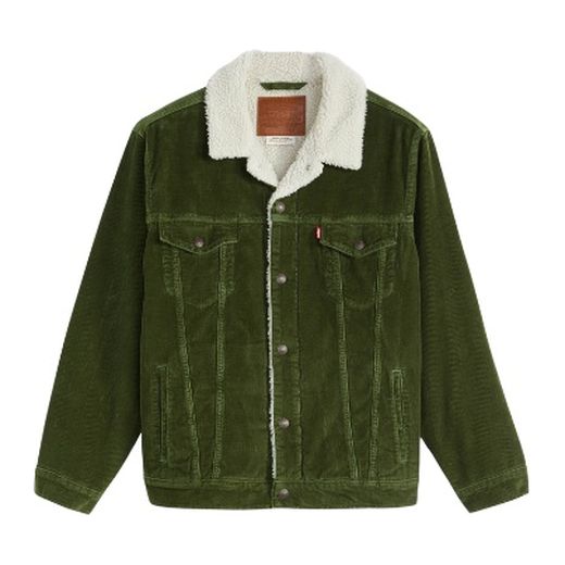 Levi's Sherpa Corduroy Jacket Green