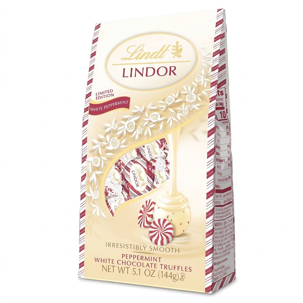 Lindt Lindor Holiday Peppermint Bag