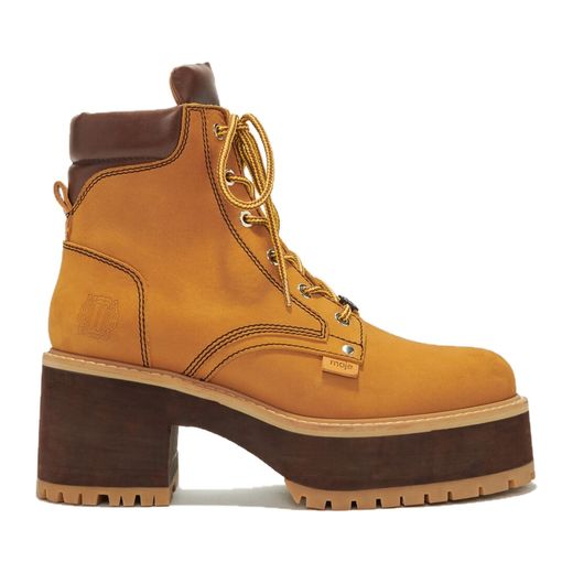 Maje Nubuck Combat Boots
