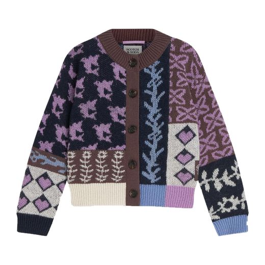 Scotch and Soda Girls Patchwork Cardigan